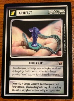 1998 Decipher Star Trek The Dominion Artifact Croden's Key Free Shipping - Image 1 of 2