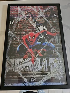1990 SPIDER-MAN BRICK WALL POSTER - TODD MCFARLANE - AUTHENTISCHE STAN LEE SIGNATUR - Bild 1 von 17