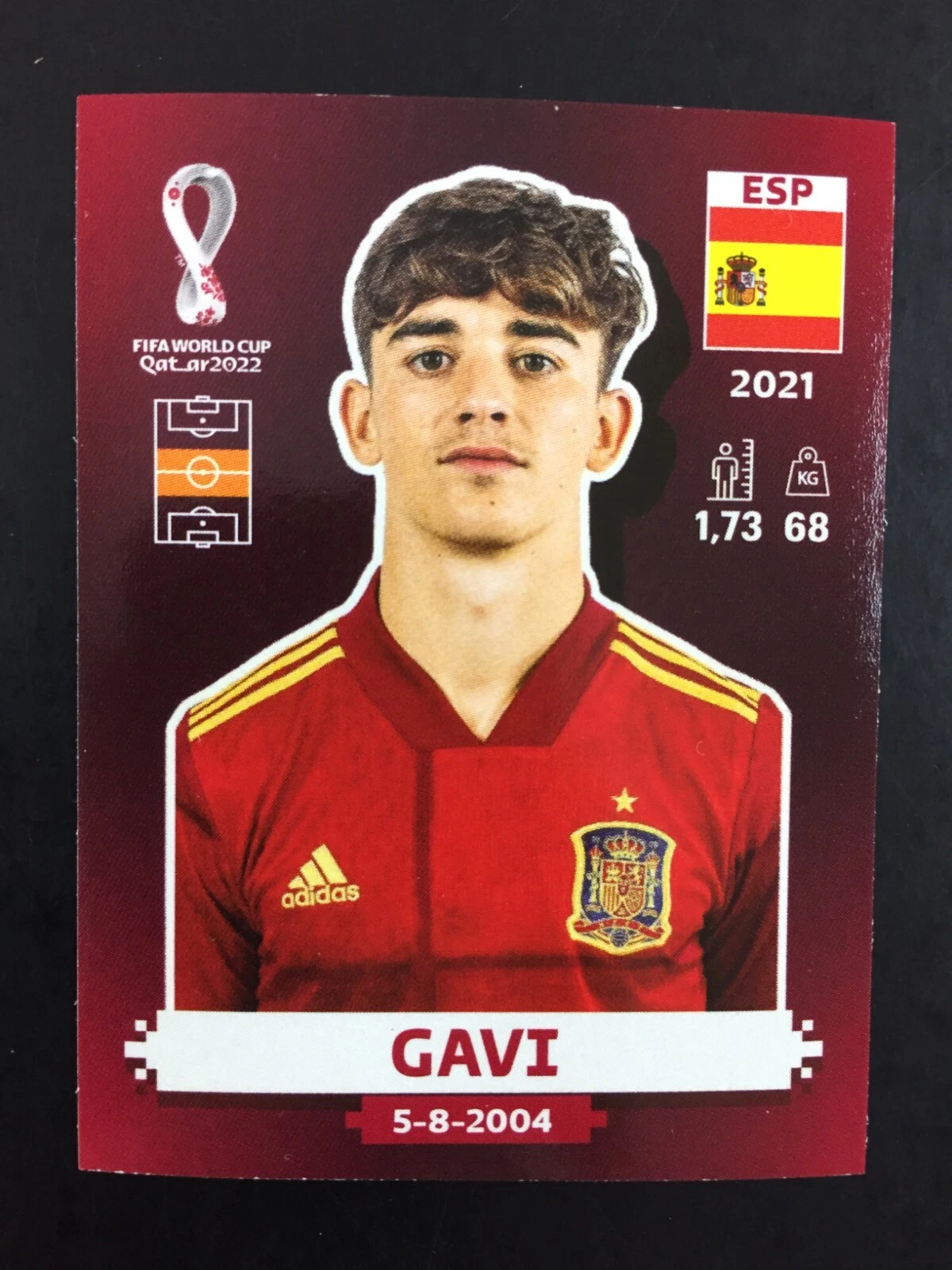 Gavi Sticker Panini World Cup Qatar 2022 / Oryx Swiss Edition #ESP 10