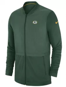 Giacca Nike Uomo Green Bay Packers Elite Sideline Ibrida Zip Intera Large L NFL - Foto 1 di 2