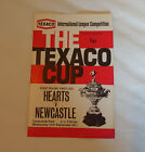 Hearts v Newcastle - 15/09/1971 Texaco Cup 1st Round 1st Leg football programme