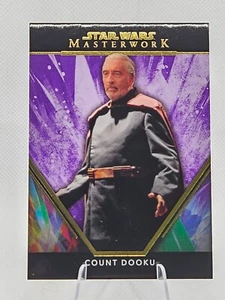 2024 TOPPS STAR WARS MASTERWORK - 3 Count Dooku - Purple 14/50 - Picture 1 of 2