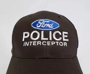 Ford Police Interceptor Hat Cap Sheehy Richmond VA Car Snapback Brown - Picture 1 of 7