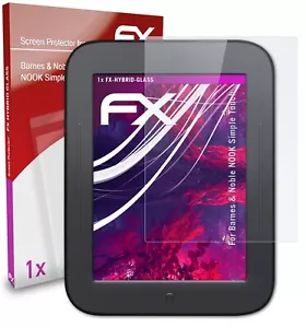 atFoliX Glass Protector for Barnes & Noble NOOK Simple Touch 9H Hybrid-Glass - Picture 1 of 5
