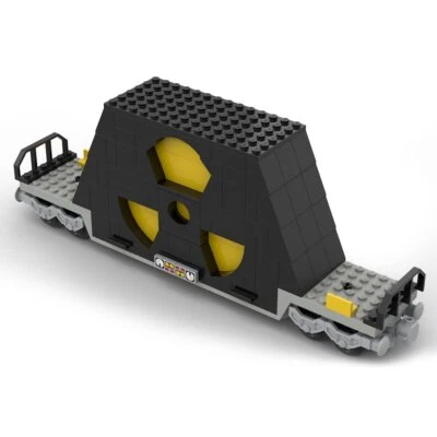 MOC-83376 Nulcear Waste Train Car 195 Pieces Building Blocks Toys Set - Image 1 of 2