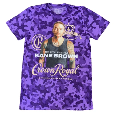 Camiseta Kane Brown High Road Tour Crown Royal Adulto M Púrpura Concierto Foto 1 de 3