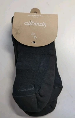 Allbirds Anytime Ankle Socks Pack Of 3 Unisex Large Women's 11 Men's 9-12 Black - Image 1 of 4