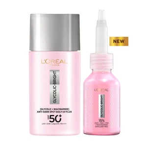 Loreal Glycolic Bright Exfoliant Peel Anti-Dark Spots Bright Niacinamide + UV - Picture 1 of 22