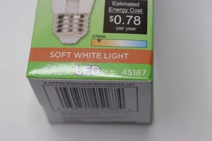 Westinghouse Dimmable Clear Filament LED Light Bulb 6.5 Watt 45187 - Picture 1 of 4