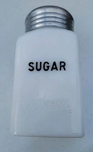 Zucchero shaker quadrato per fornello manganese vetro latte Hotpoint vintage - Foto 1 di 4