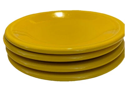 Fiesta Fiestaware Set 4 Platos de Ensalada Postre Borde Clásico Amarillo Narciso 7 1/4 pulgadas Foto 1 de 4