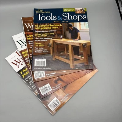 Fine Woodworking Magazine Lot 4 Issues 2012-2013 Tools & Shops 230-233 Taunton - Image 1 of 4
