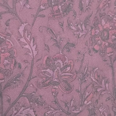 Vintage Anne Klein Silk Floral Paisley Skirt Whimsigoth Dark Academia Purple  - Image 1 of 4