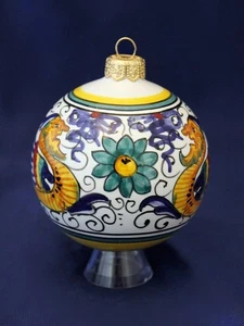 Deruta Italienische Keramik Weihnachtsschmuck Raffaellesco Made in Italy - Bild 1 von 4