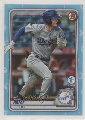 2020 Bowman Draft 1st Edition Sky Blue Foil Kody Hoese #BD-142 - Image 1 of 2