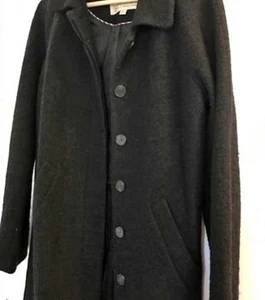 Jack Wills Women's Wool Coat Size 8 Black - Picture 1 of 2