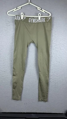 Gymshark Leggings Para Hombres Medianos Verde Compresión Capa Base Entrenamiento Leggings Foto 1 de 4