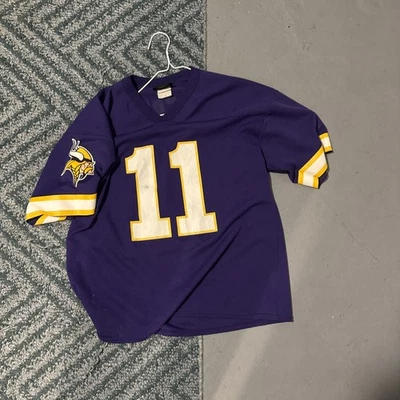 Camiseta deportiva de fútbol americano con logotipo de Dante Culpepper de colección de los años 90 de Minnesota Vikings adulto L Foto 1 de 4