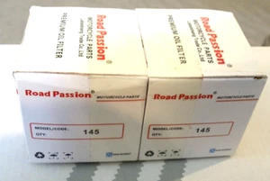 Road Passion Motorcycle Pack Of 2 Premium Oil Filter Model: 145 - Picture 1 of 5