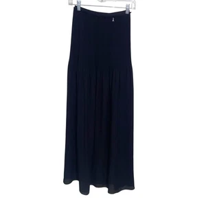 Patrizia Pepe Skirt Womens Size 38 Eu Italy Pleated Maxi Quiet Luxury Elegant - Picture 1 of 13