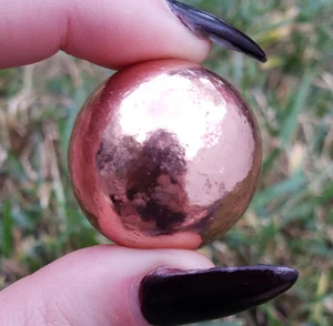 30mm Pure Copper Crystal Healing gemstone Energy Orb Sphere Ball - Picture 1 of 5