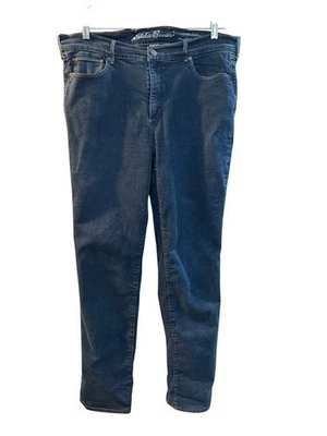 Pantalones de mezclilla Eddie Baur para mujer talla 14 altos azul rojo franela a cuadros forrados cálidos Foto 1 de 4