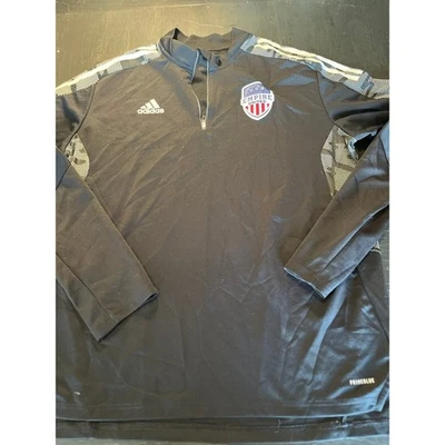 Chaqueta de Pista de Fútbol Adidas Empire United 1/4 Cremallera Azul Primado Negro XL Foto 1 de 4