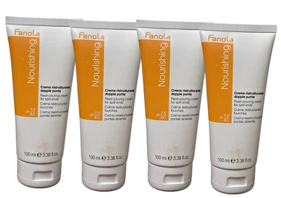 Питательный восстанавливающий крем Fanola с разделенными концами 100 мл упаковка 4 шт. каждый - Изображение 1 из 2