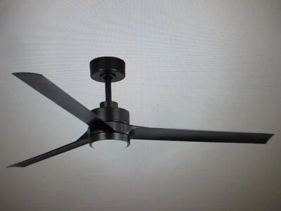 Breezary Parvez 60 in. Integrated LED Indoor Matte Black Ceiling Fans and Remote - Image 1 of 4