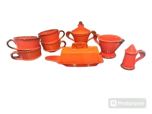 Vintage MCM Orange METLOX Set - Picture 1 of 18