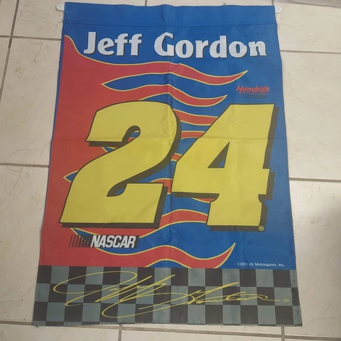 Jeff Gordon #24 Hendrick Double Sided 42"x30"  NASCAR Flag Vintage 2001 Cover