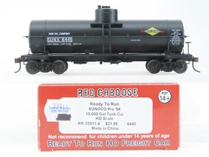 HO Scale Red Caboose RR-33011-6 SUNX Sunoco Single Dome Tank Car #6445 - Picture 1 of 11