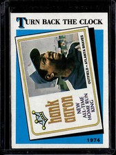 1974 Topps #1 Hank Aaron - Home Run King HL vg+