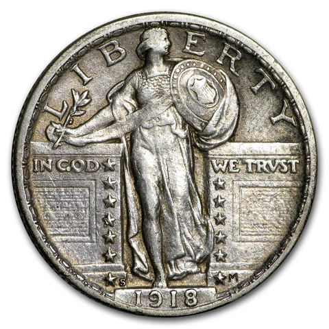 1918-S Standing Liberty Quarter AU - SKU#97212 Cover