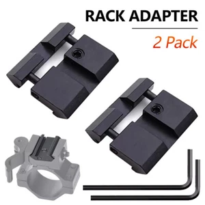 Dovetail 11mm to 20mm  Picatinny Rail Adapter Scope Mount Base Snapin - Picture 1 of 17