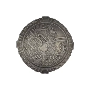 961 SEGUNDA GUERRA MUNDIAL INSIGNIA DE CAPTURA DE VILNIUS LITUANIA 19 IV 19 POLACA COPIA ANTIGUA - Imagen 1 de 3