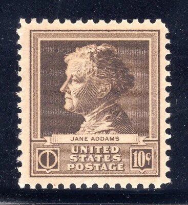 US STAMP #878 --- 10c ADDAMS - VF-XF  - MINT - GRADED 85  - Image 1 of 2