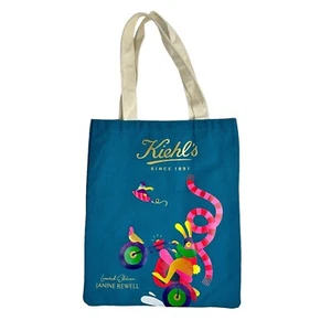 Kiehl’s Limited Edition Designer Tote Bag Shoulder Carry On Janine Rewell - Picture 1 of 6