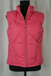 Obermeyer Girl's Puffer Vest Size 16 Junior Pink Full Zip Down Filled Warm Fun - Picture 1 of 10