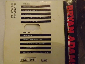 Bryan Adams....Cuts Like A Knife.......cassette - Picture 1 of 2