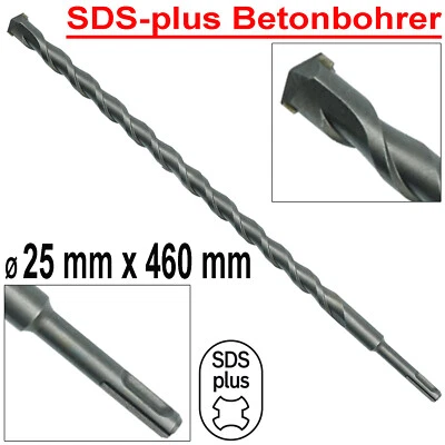 STHOR Betonbohrer Steinbohrer Hammerbohrer SDS Plus Ø 25 x 460 mm Mauerwerk Bohrer