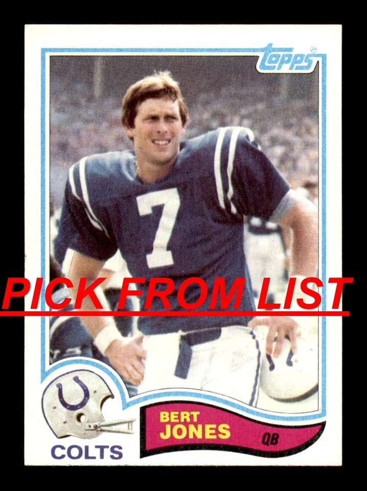 1982 Topps Footbal 1-264 EX-MT/NM Pick From List All PICTURED - Image 1 of 1