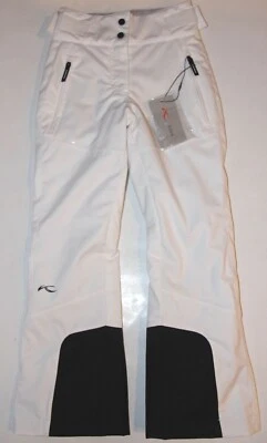 Kjus Girls Carpa Insulated Ski Pants - Size 116 - US 6 - White - NEW - Image 1 of 4