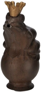 40200 Wasserspeier Froschkönig aus Gusseisen Höhe 22 cm mit Pumpe Gartenbrunnen - Bild 1 von 1