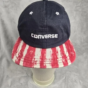 Converse All Star Adjustable Hat Mens Blue Red Flat Bill Strapback - Picture 1 of 8