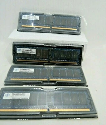 4 x Nanya Dual Rank Memory Module  NT 4GTT72U4PBOUV-3C 4GB  Untested - Image 1 of 4