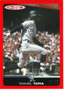 RAIMEL TAPIA 2019 Topps Total #60A Rockies s/n 03/10 - Picture 1 of 1