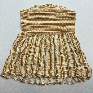 Torrid Tube Top Women's 2X Orange Stripe Boho Babydoll NWOT - Picture 1 of 11