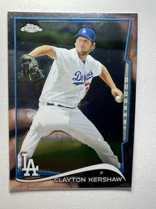 2014 Topps Chrome #100 Clayton Kershaw Los Angeles Dodgers MLB Baseball - Picture 1 of 10