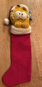 NWT Vintage Garfield Christmas Stocking United Syndicate Dakin Inc 1981 HTF NEW - Picture 1 of 6